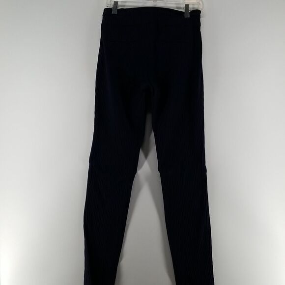 Point Zero Pants Women's USA 6 Leggings Skinny Purple Stripped Pull On Yoga - Picture 5 of 16